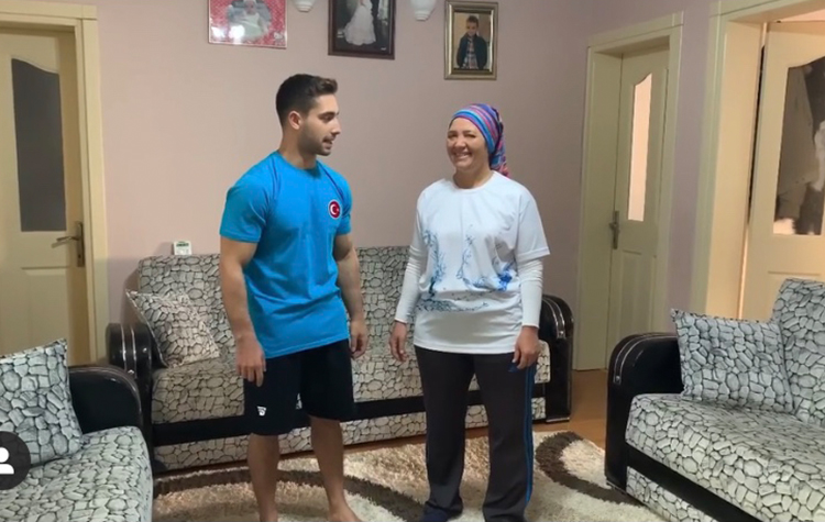 Olimpik Sporcular ile evde spor yap Türkiye 6