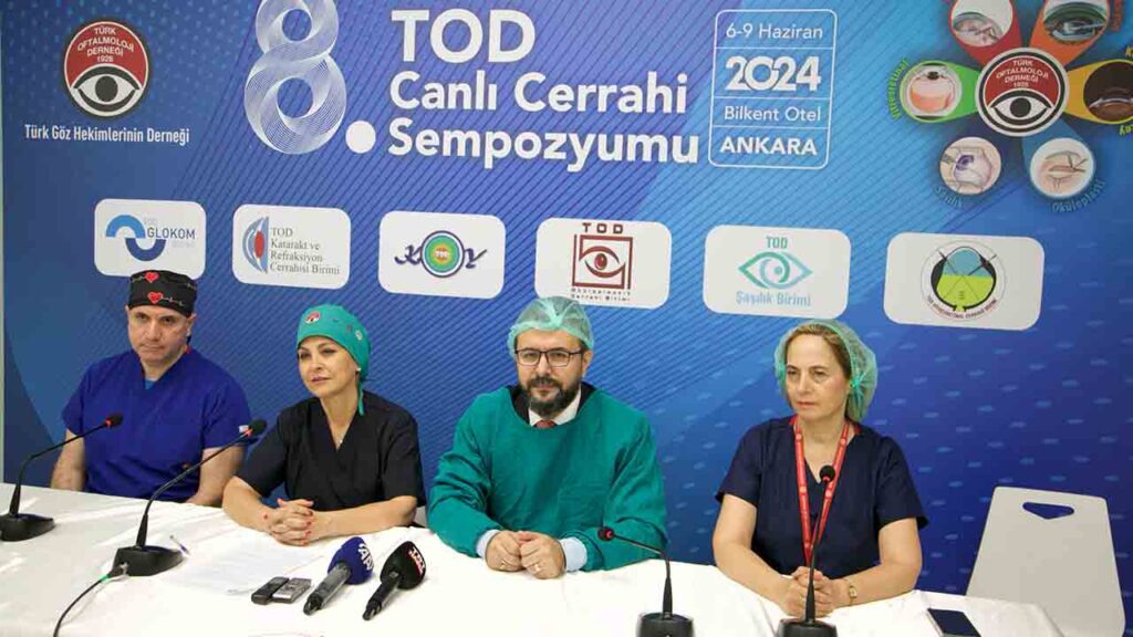 Göz hekimleri Ankara’da 4 gün boyunca canlı yayında 70 ameliyat yapacak 4