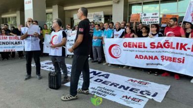 Aile Hekimleri Adana'da meslektaşlarına şiddeti kınamak için toplandı 1